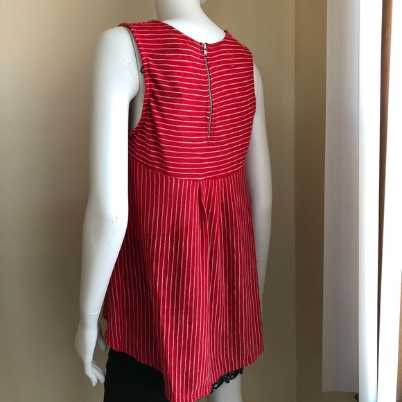 W5 Anthropologie - red striped tank top - Picture 5 of 7